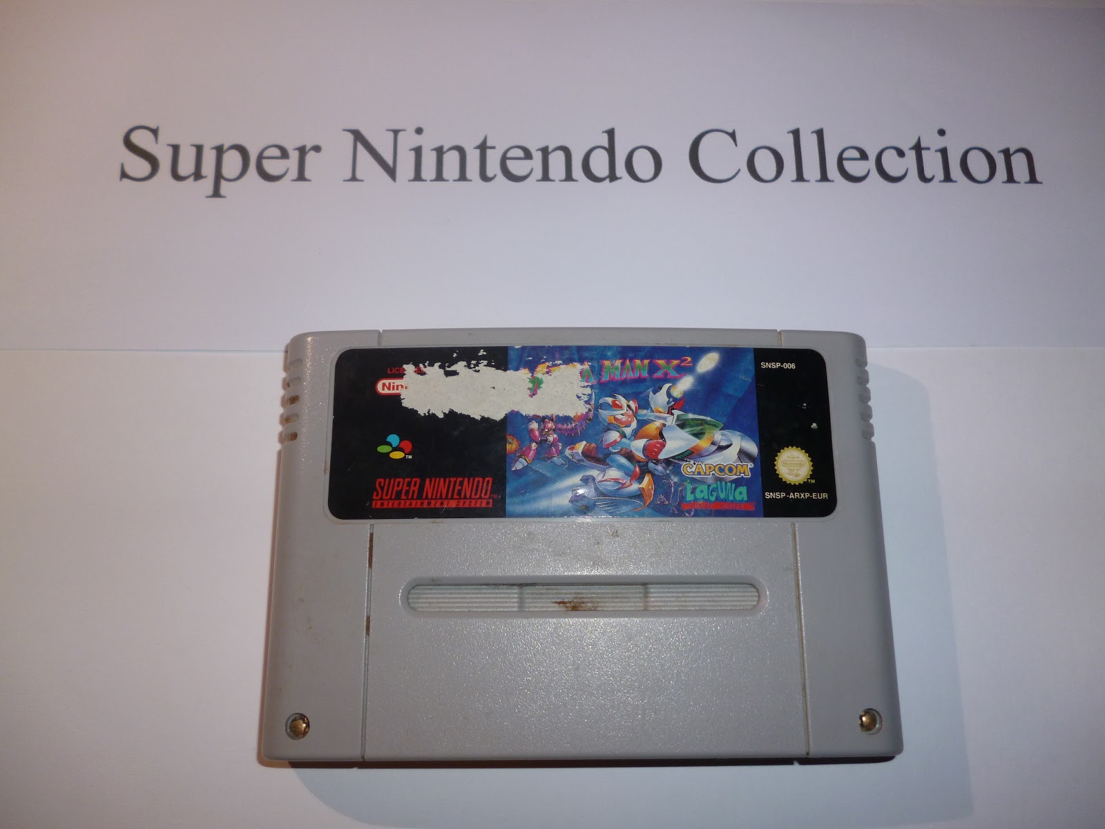 Megaman X2 — SNES cartridge ze sbírky