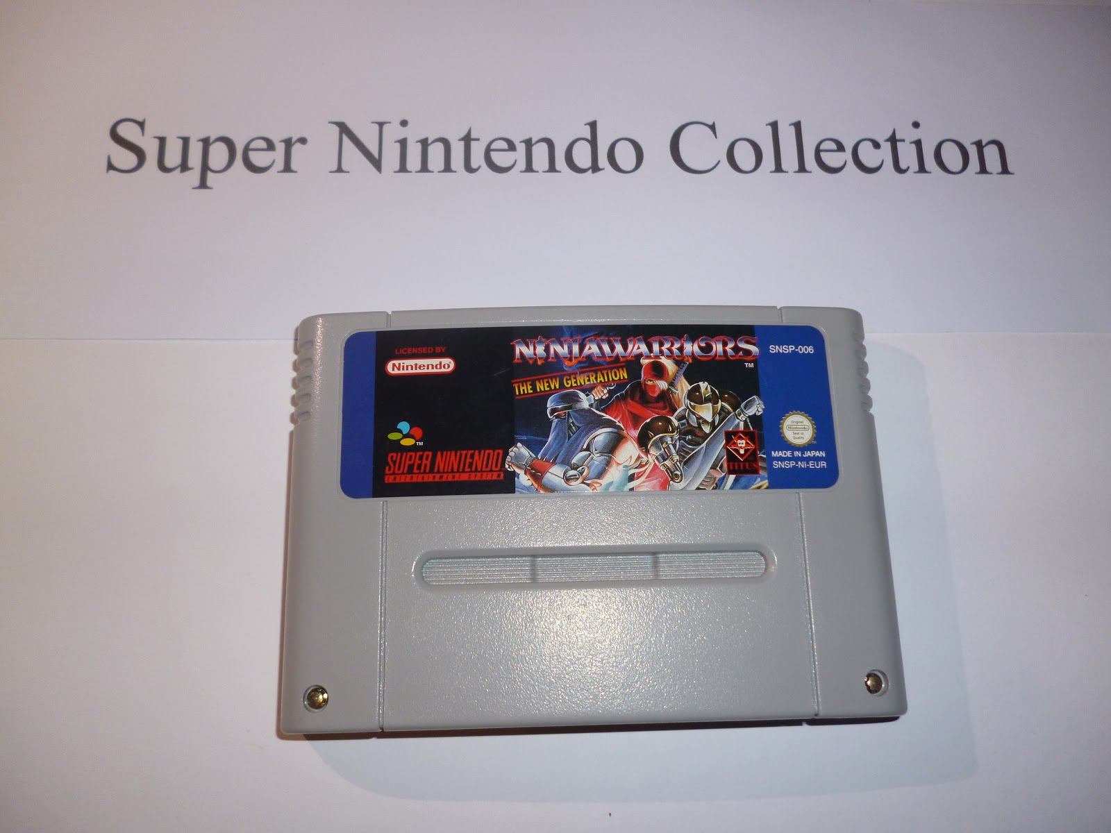 Ninja Warriors — SNES cartridge ze sbírky