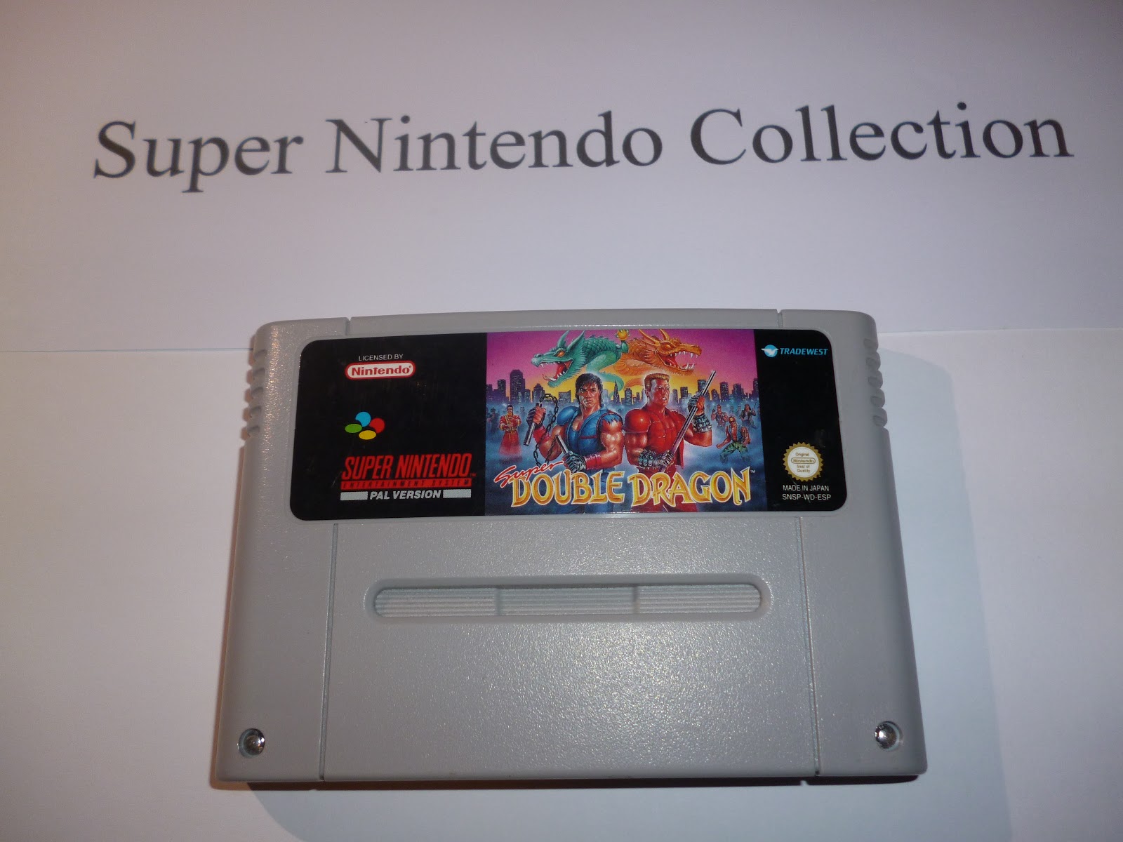 Super Double Dragon — SNES cartridge ze sbírky