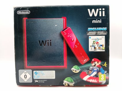 Nintendo Wii mini červené, Mario Kart edice (Wii)
