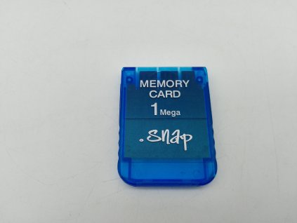 Paměťová karta 1MB na Playstation 1, modrá, SNAP (PS1)
