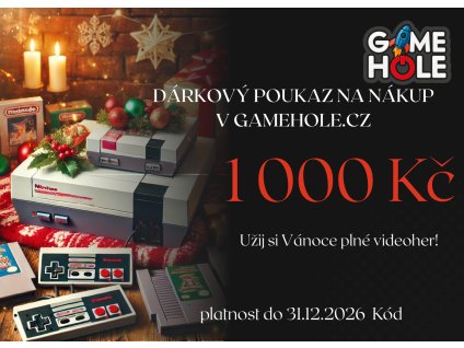 Dárkový poukaz k Vánocům na 1 000,-