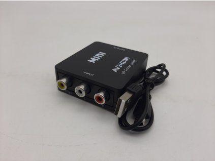 AV to HDMi redukce, černá (OST)