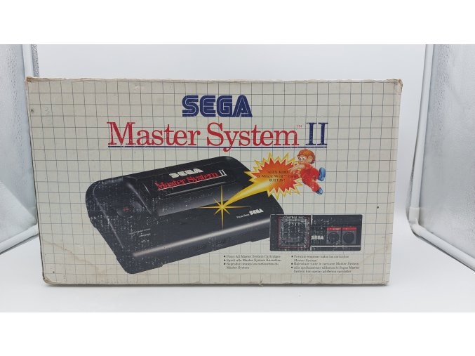 Sega Master System model II a hra Alex the Kidd in Miracle World (SMS)