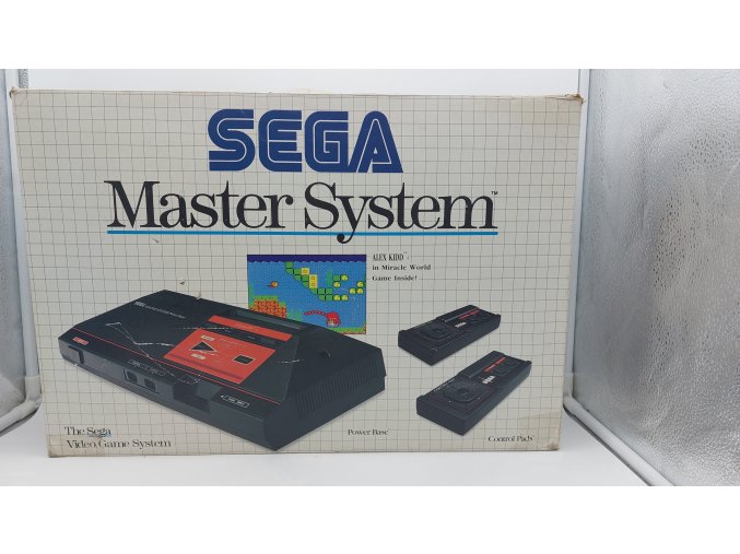 Sega Master System model I a hra Alex the Kidd in Miracle World (SMS)