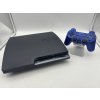 Sony Playstation 3 Slim s modrým Dualshock 3, model CECH-2504B, disk 320 GB (PS3)