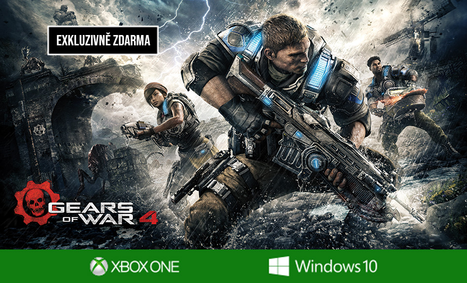 Zdarma kupón pro hru Gears of War 4