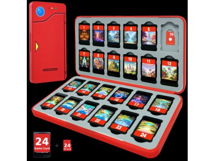 FUNLAB Switch Game Storage 24 Card Slots - POKEDEX