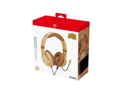 SWITCH 2 HORI Gaming Headset Wood Brown