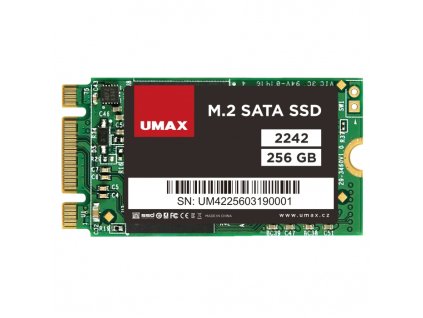 Umax M.2 SATA SSD 2242 256GB