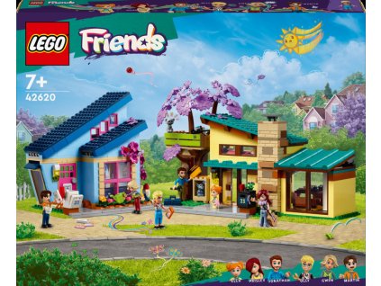 LEGO Friends 42620 Rodinné domy Ollyho a Paisley
