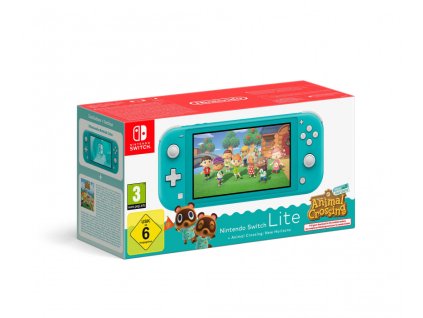 Nintendo Switch Lite Turquoise + ACNH bundle