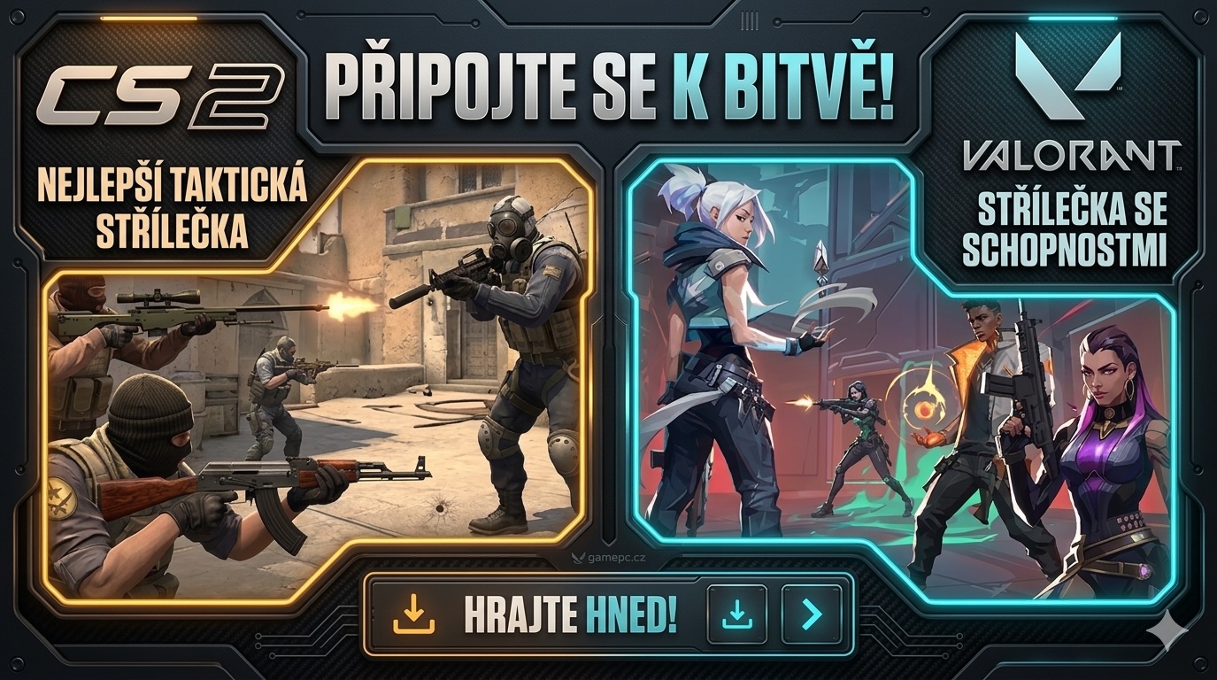 Jak vybrat herní PC s NVIDIA GeForce RTX na Valorant a CS2 (Full HD, vysoké FPS) – praktický průvodce + doporučené sestavy Raiko One / Pro / Epic od GamePC.cz