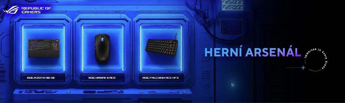 Herní Arsenál 2026 – ASUS ROG herní myši a klávesnice