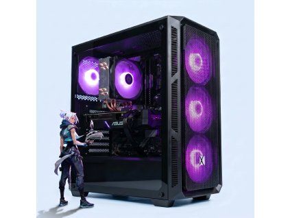 Moderní herní PC s Intel Core i3-14100F a RTX 5060 pro vysoké FPS ve hrách