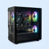 Černá herní sestava Raiko One s RTX 5050 8GB, mesh předním panelem a moderním airflow