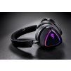 ASUS ROG Delta II BLACK – bezdrátový herní headset, 2,4 GHz, Bluetooth, 50mm měniče, RGB