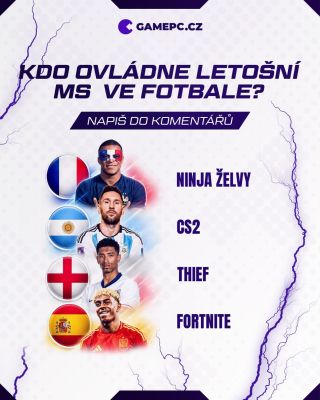 🌍 Kdo podle vás ovládne MS ve fotbale? 🏆 👇 Napište do komentářů: Kdo vyhraje mistrovství světa? 🇫🇷 🇦🇷 🏴󠁧󠁢󠁥󠁮󠁧󠁿 🇪🇸 A co...