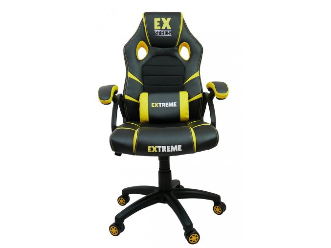 Herní židle na kolečkách EXTREME EX Series Yellow