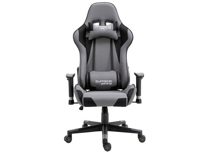 fotel gamingowy PlayMaker gray black 6