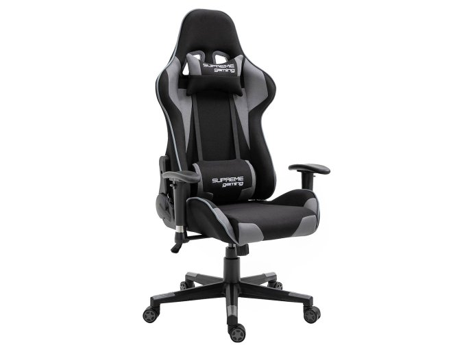 fotel gamingowy playmaker black gray 1