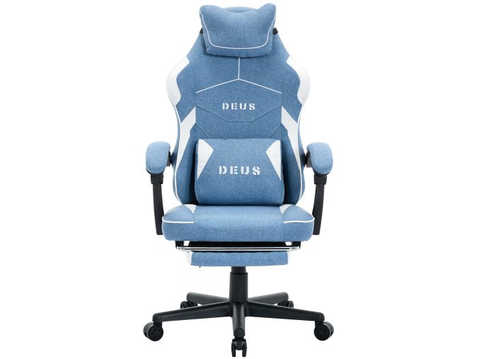 fotel gamingowy deus edge light blue 5