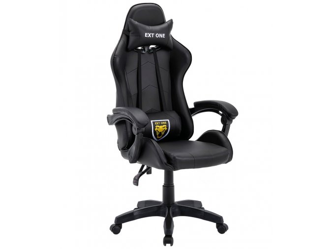 fotel gamingowy ext one black 4