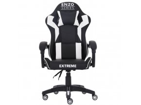 fotel gamingowy enzo white 9