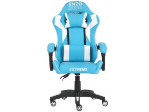 fotel gamingowy enzo light blue 5