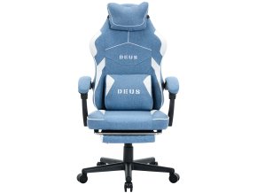 fotel gamingowy deus edge light blue 5