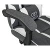 fotel gamingowy x stream white gray 6