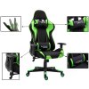 fotel gamingowy black green play maker 2