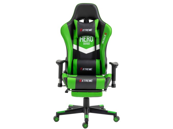 fotel gamingowy extreme hero green 10