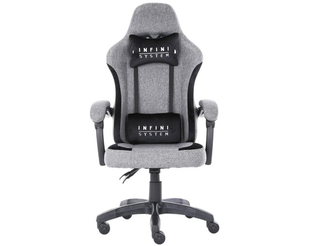 fotel gamingowy infini system light gray 1