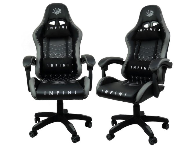 fotele gamingowe infini gray 0