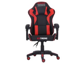 fotel gamingowy enzo red 1