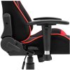 fotel gamingowy playmaker black red tkanina 8