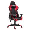 fotel gamingowy playmaker black red tkanina 1