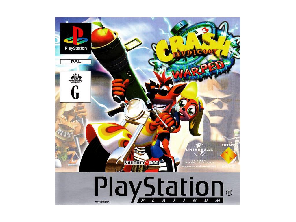 PS1 Crash Bandicoot 3 Warped Platinum-| GAMERSHOUSE.CZ