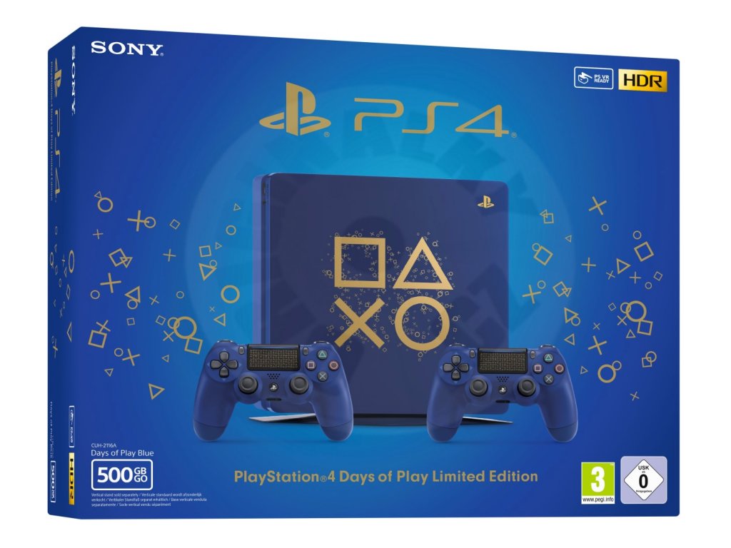 Sony PlayStation 4 SLIM 500GB Days of Play Limited Edition | Gamershouse.cz