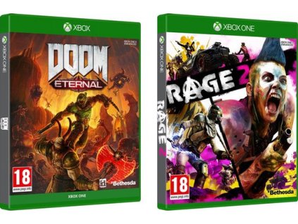 XBOX ONE DOOM Eternal + Rage 2 Double pack