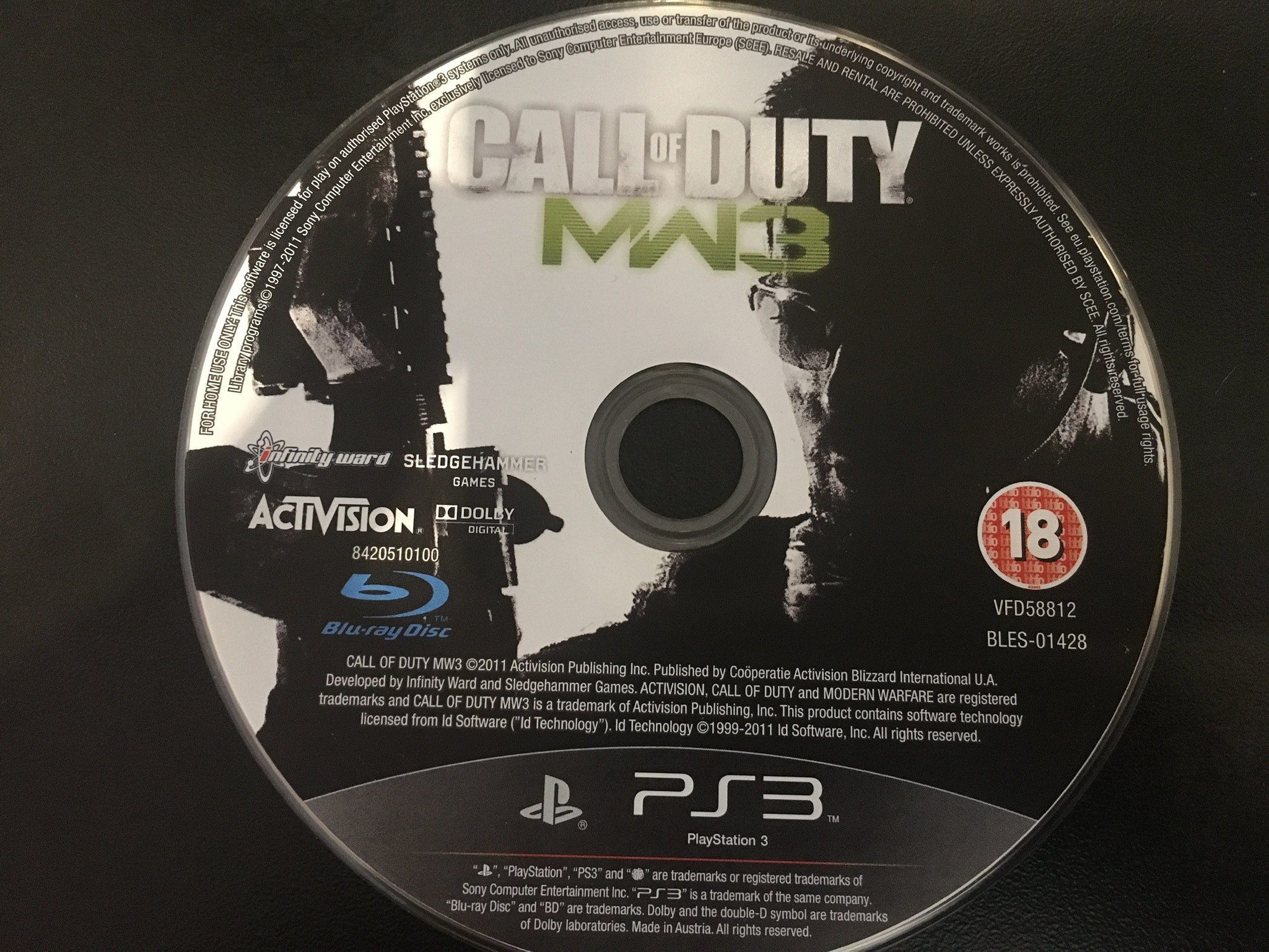 PS3 Call of Duty: Modern Warfare 3 (pouze herní disk)