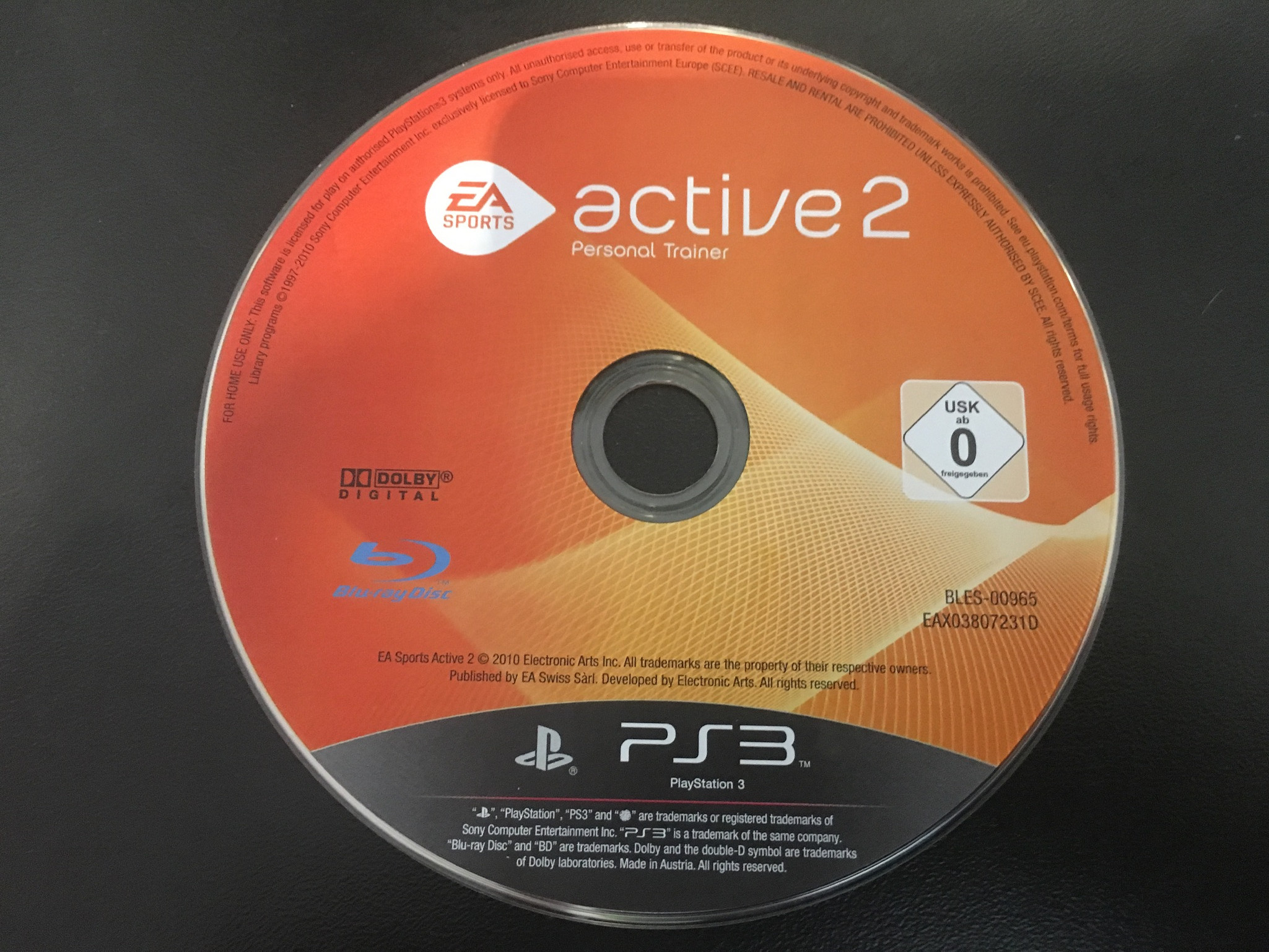 PS3 EA Sports Active 2 (pouze herní disk)