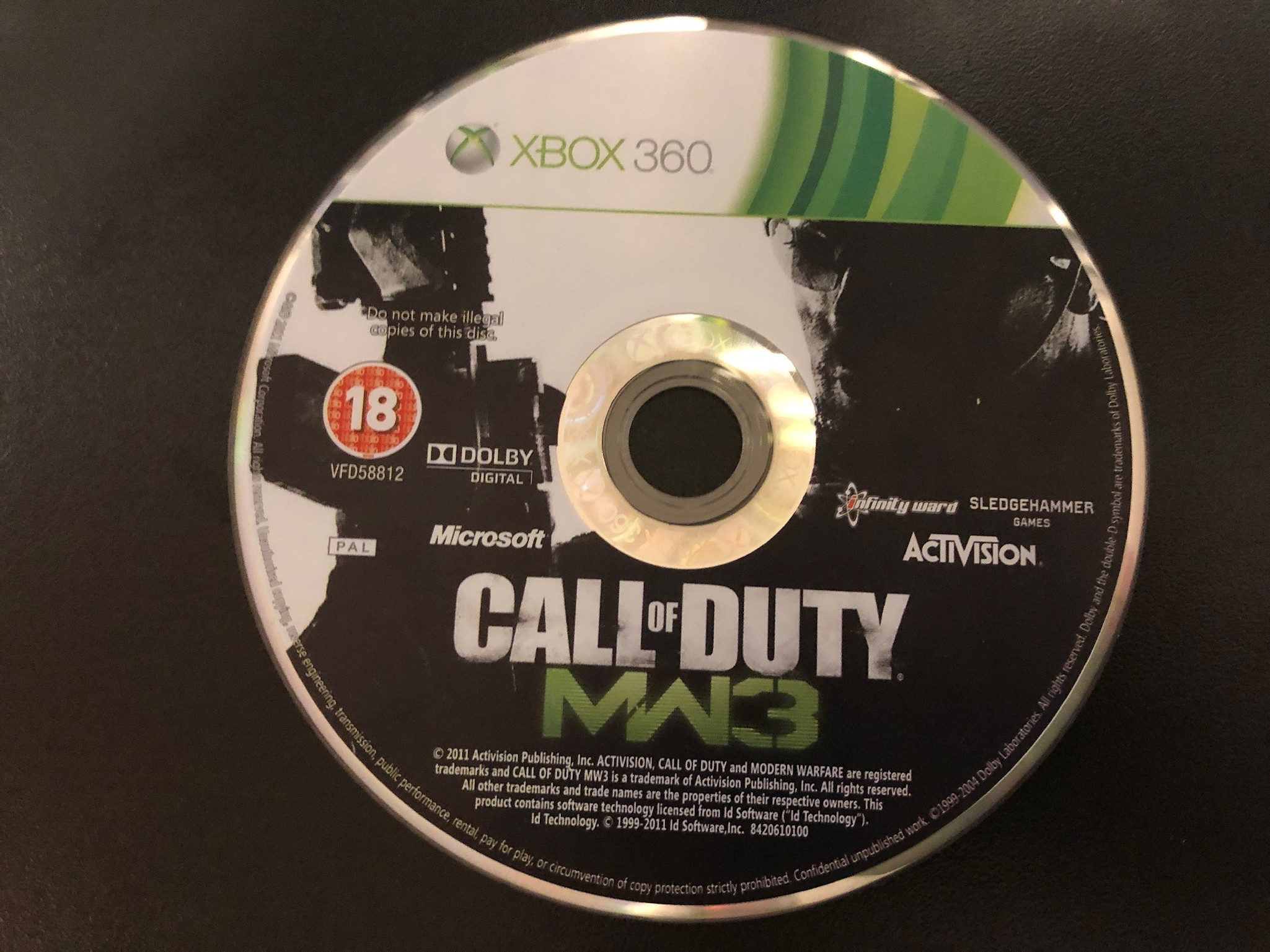 XBOX 360 Call of Duty: Modern Warfare 3 (pouze herní disk)