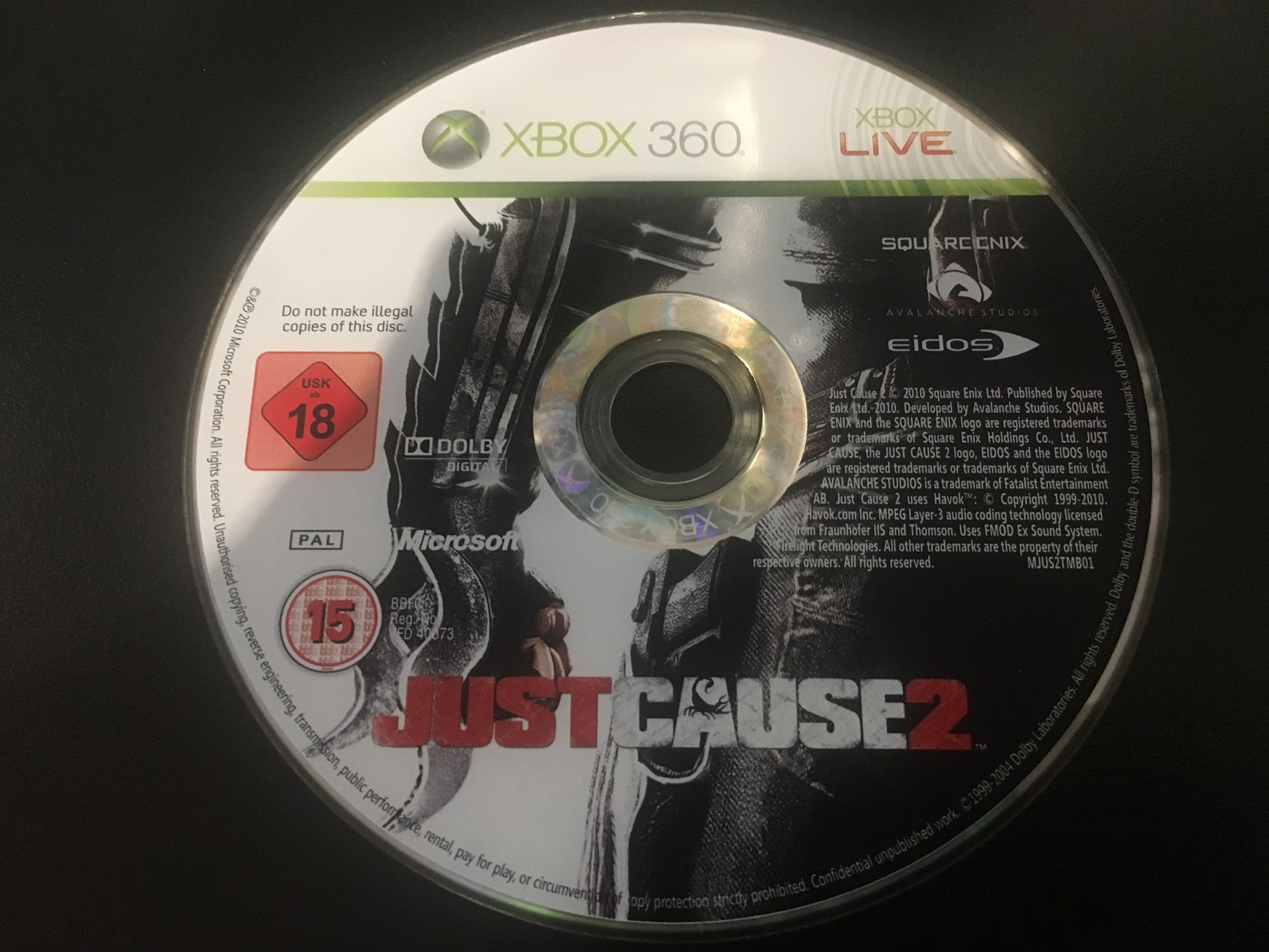 XBOX 360 Just Cause 2 (pouze herní disk)