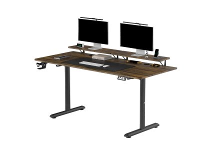 ultradesk pracovni stul highlanderXXL brown 01