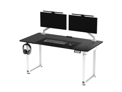 ultradesk uplift pracovni stul bila cerna 01