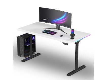 Herni stul ultradesk quest cerna bila 01