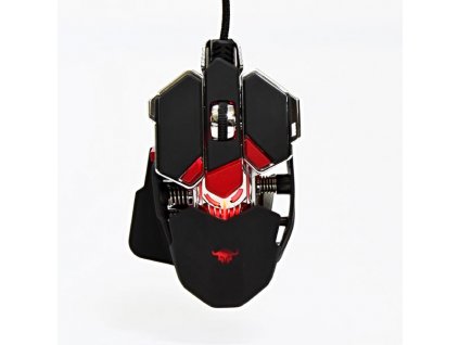 RED FIGHTER Myš M1, 4000DPI, optická, 10tl., 1 kolečko, drátová USB, černá, herní