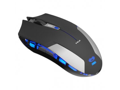 E-Blue Myš Cobra Jr., 1750DPI, 2.4 [GHz], optická, 6tl., 1 kolečko, bezdrátová, černá, 2 ks AAA
